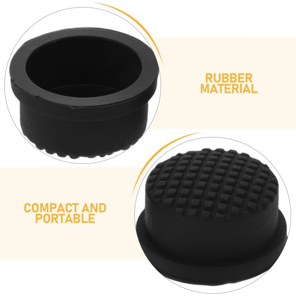 2 PCS Waterproof Rechargeable Flashlight Electric Torch Button Cap Switch Cover