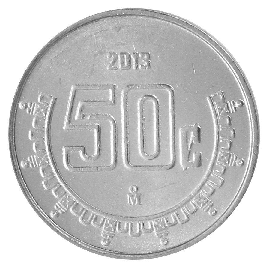 Mexico 50 Centavos, 2013, KM #936, Mint X 10 PCS