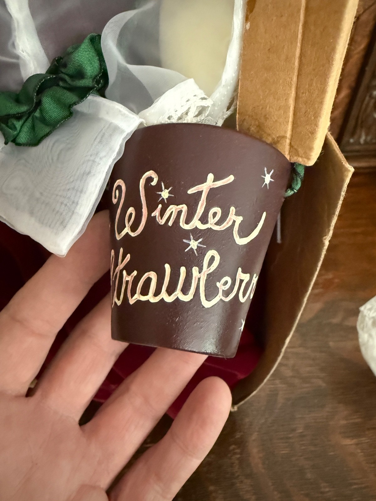 Bunnies By The Bay and Friends MISS WINTER STRAWBERRY Christmas Bunny NEW IN BOX