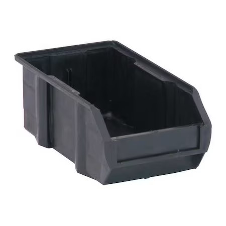 Quantum Storage Systems Qus220co Hang & Stack Storage Bin, Carbon Filled