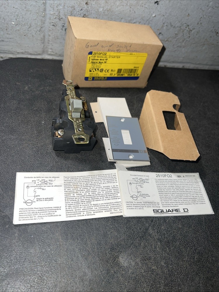 Square D 2510FO2 FHP Manual Starter