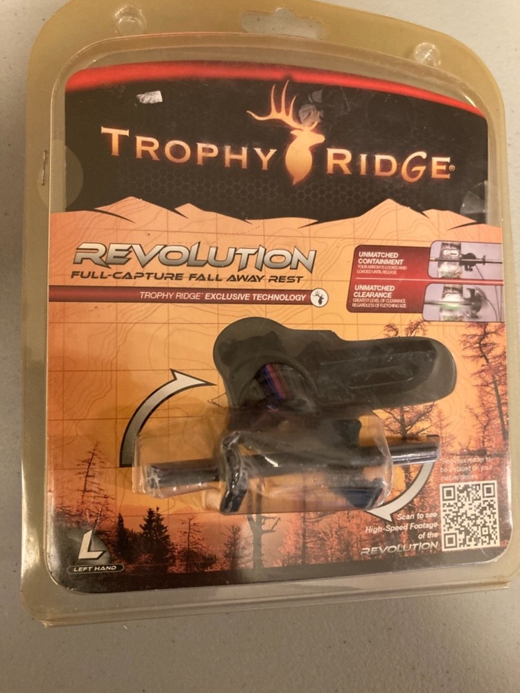 TROPHY RIDGE REVOLUTION FULL CAPTURE FALL AWAY REST FOR LEFT HAND COMPOUND BOWS