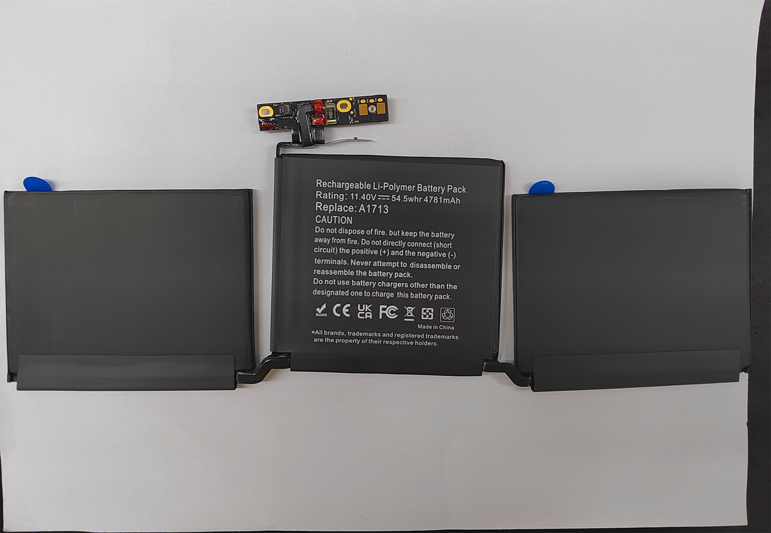 A1713 Battery For Apple MacBook Pro 13" A1708 Late 2016 Mid 2017 Year Compatible