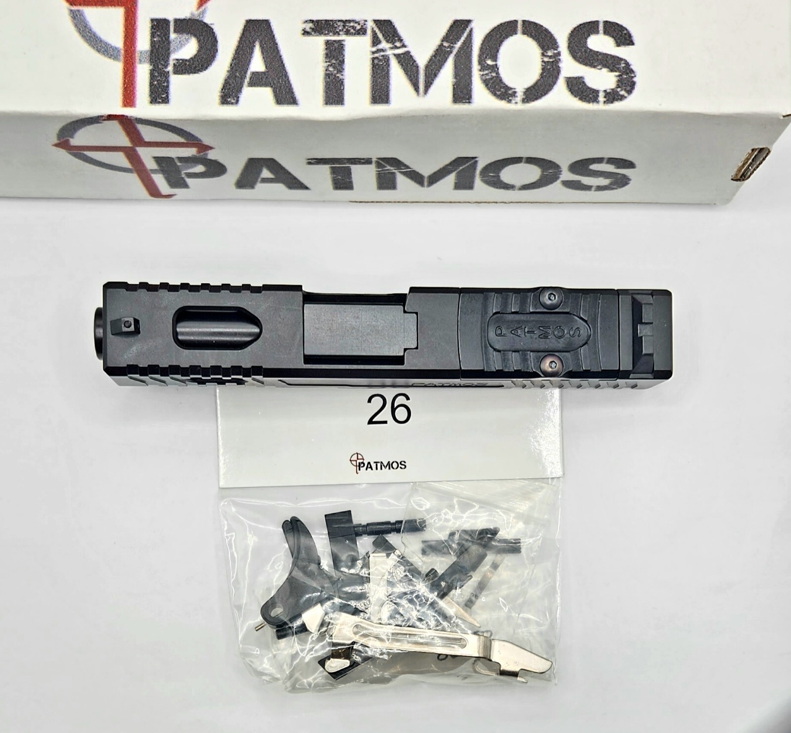 Glock 26 Slide - Complete Ported RMR Slide with LPK fits G26