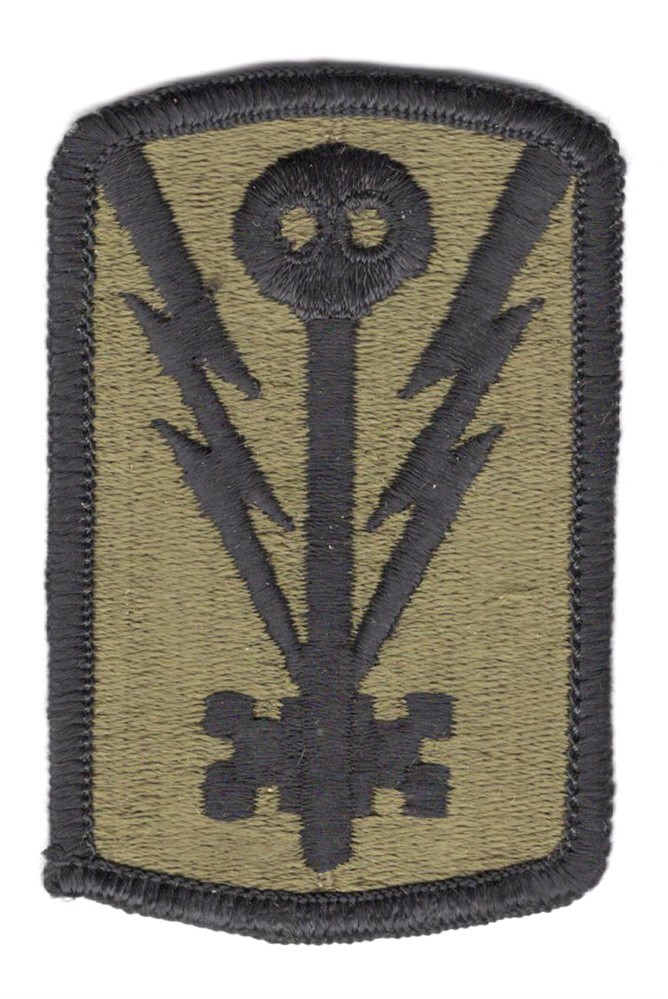 Army Patch: 501st Military Intelligence Brigade - subdued, merrowed edge