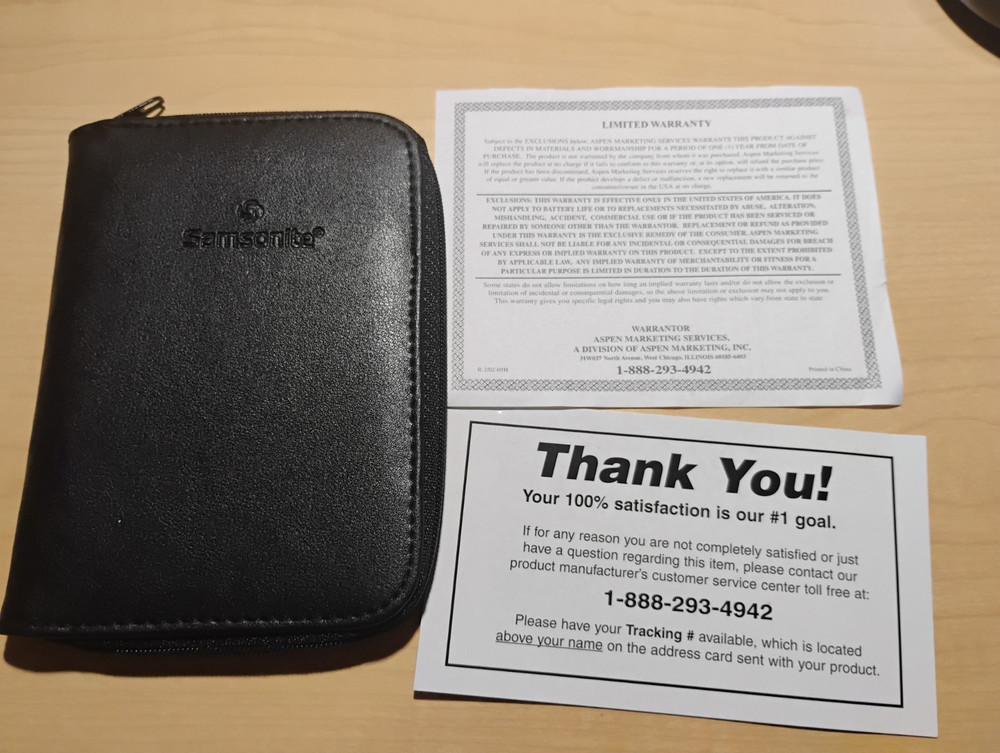 samsonite travel wallet