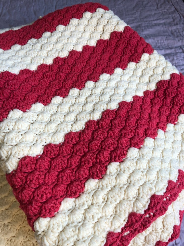 Handmade Crochet Afghan, 79x57