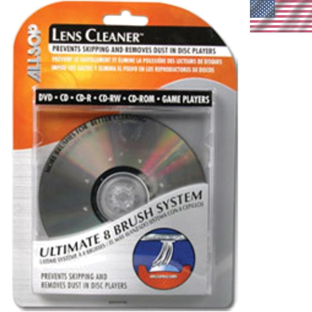 Professional CD Laser-Lens Cleaner with Durable Microfiber and Eight Brushes