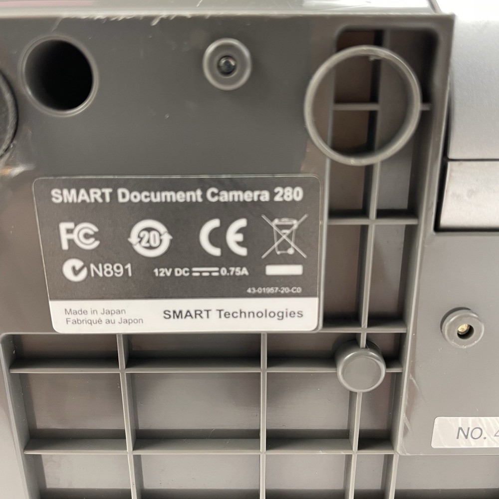 SMART Document Camera 280 Digital Presenter Projector Gray without Power Supply