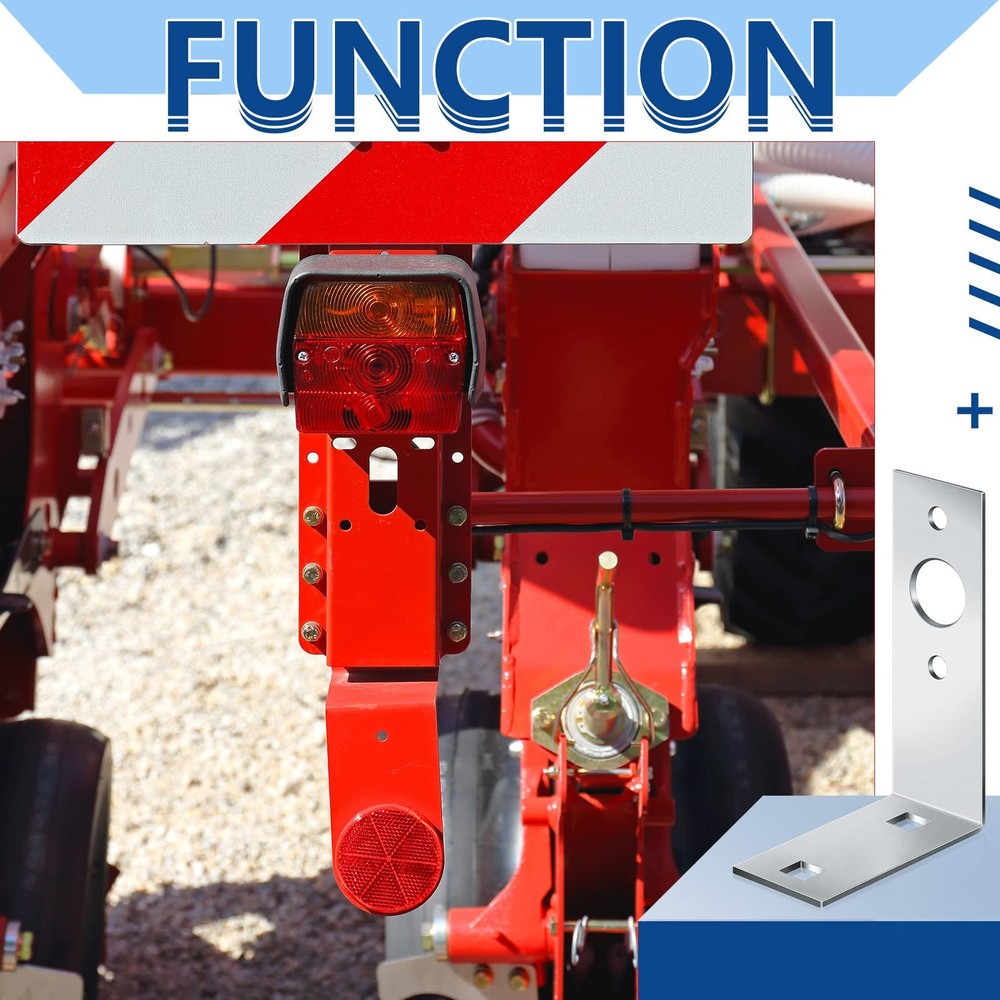 2 Pack Galvanized Trailer Light Brackets L-Shape Tail Light Bracket for Boat