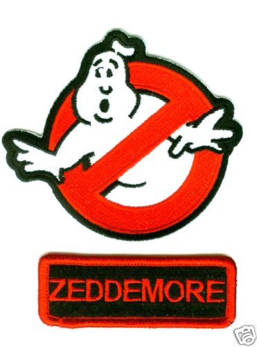 GHOSTBUSTERS ZEDDEMORE NAME TAG 2-PATCH IRON-ON SET