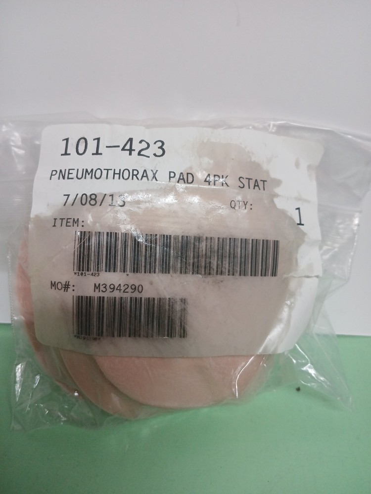 Pneumothorax Pad 4 Pack #101-423 Simulaids Smart Stat for Training Simulator