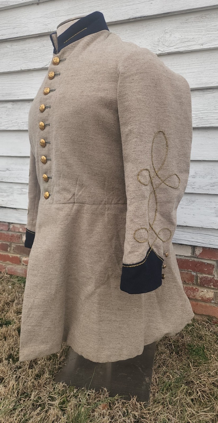 CONFEDERATE FROCK COAT 52R 52 chest & 48 waist Ottis Baker by Bauregards Tailor