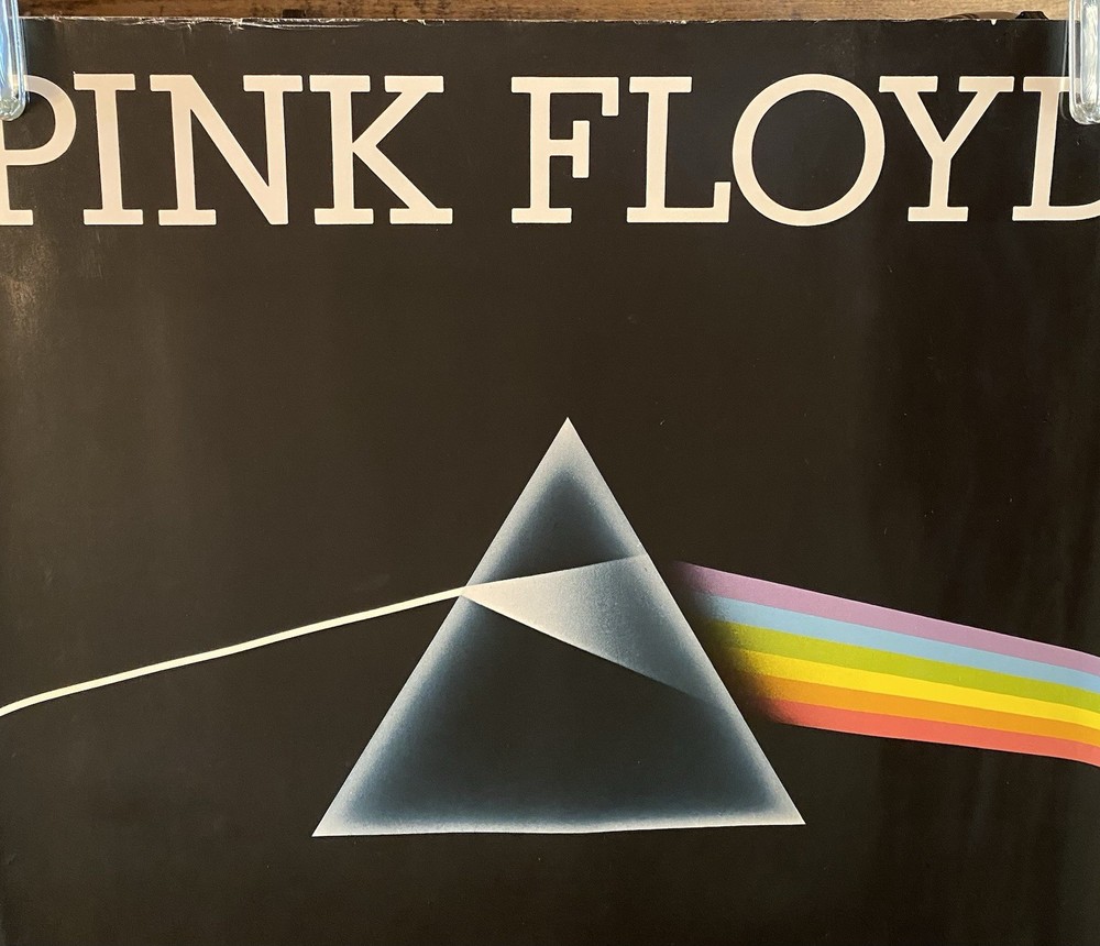 PINK FLOYD Dark Side Of The Moon 1973 US Harvest Catalog PROMO Only POSTER VG