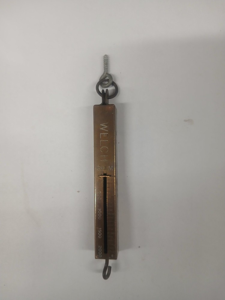 Vintage WELCH Hanging Spring Scale _ 0 to 2000 Grams