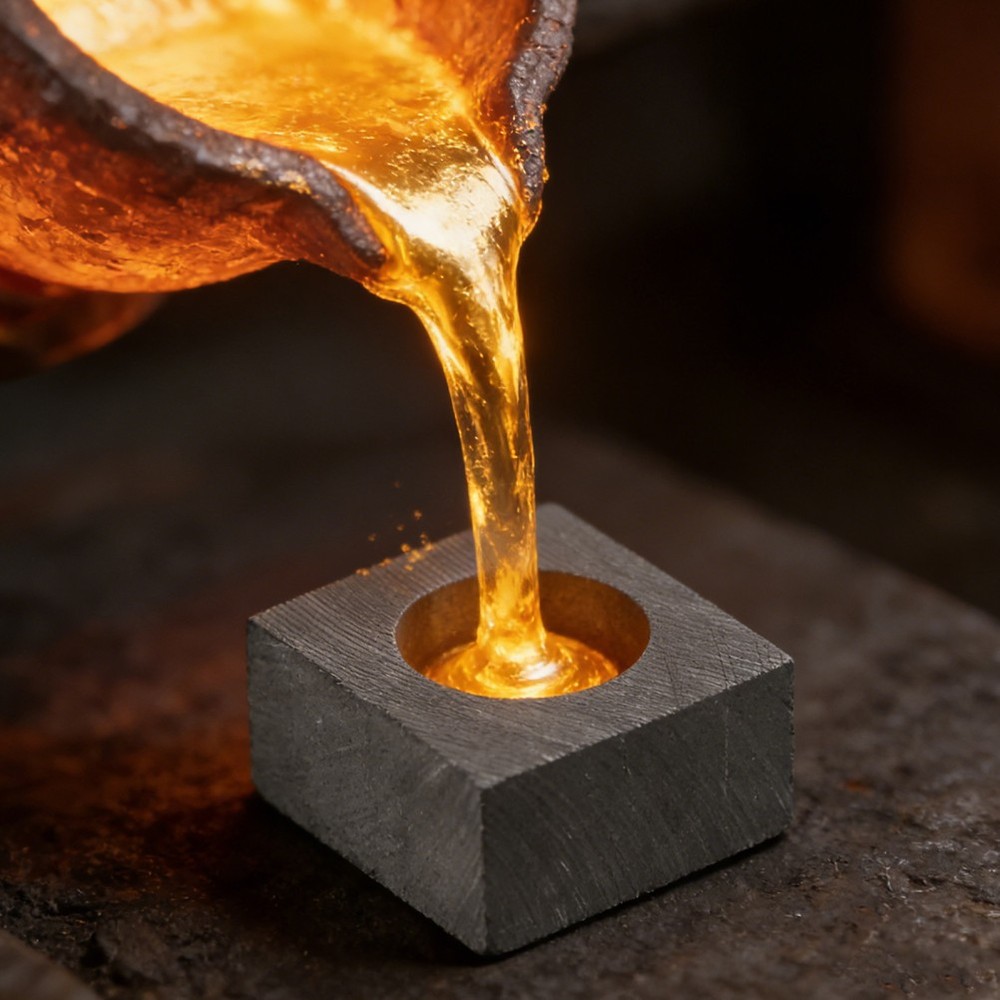 Silver and Graphite Crucible Copper Brass Melting Cup Molds