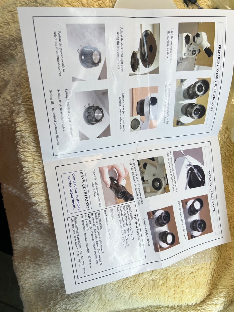 Gem Microscope (Stereo) MICR01 10x-40x Dual Illumination
