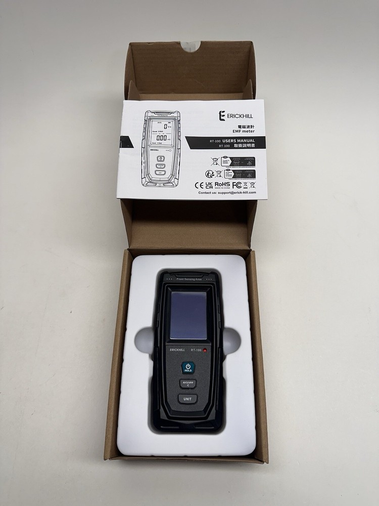 ERICKHILL EMF Detector, Rechargeable Digital Electromagnetic Field Radiation...