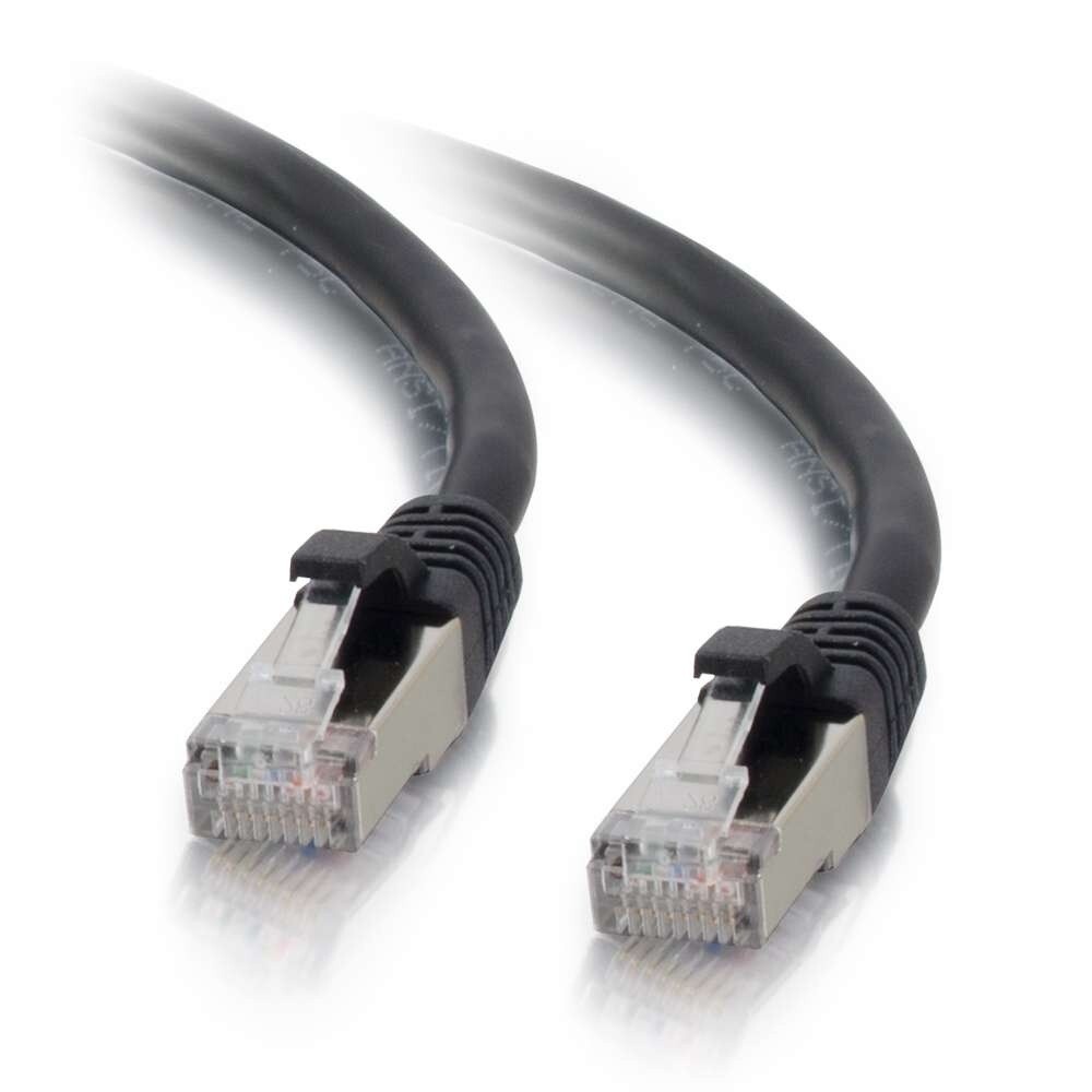 0.5ft (0.15m) Cat6 Snagless Shielded (STP) Ethernet Network Patch Cable-C2G