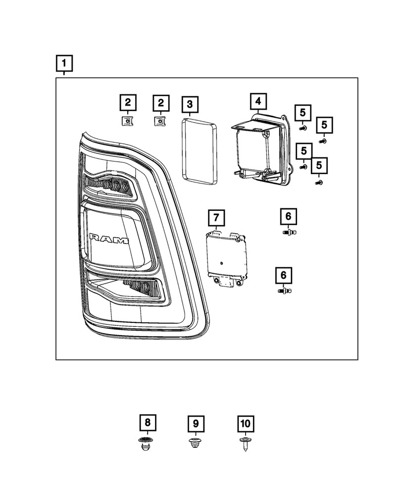 Genuine Mopar U-Nut Right 68396570AA