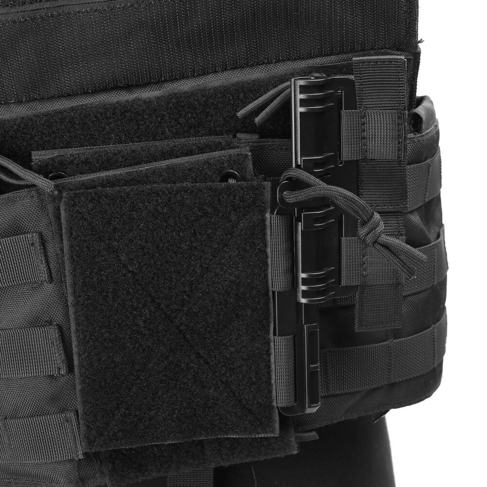 Tactical Vest Quick Release Buckle Set Quick Removal Buckle with Hook and Loop