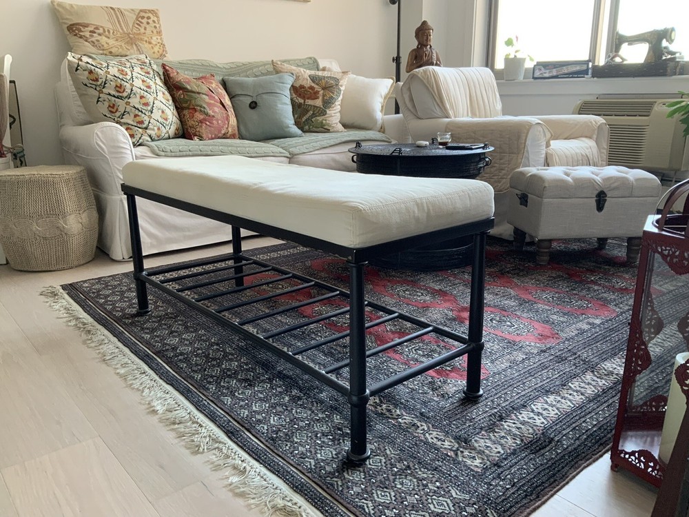 Pottery Barn Metal Bench
