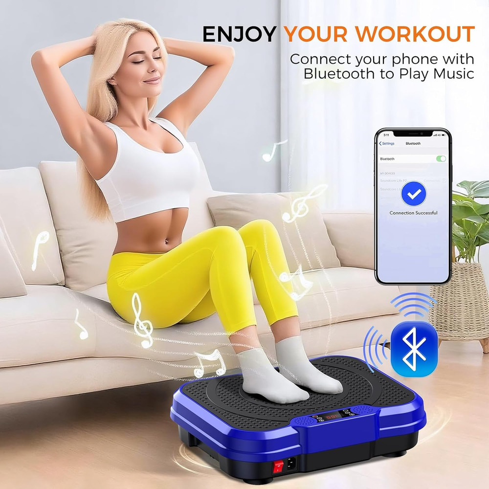 Vibration Plate Exercise Machine,Vibrating Platform for Lymphatic Drainage with