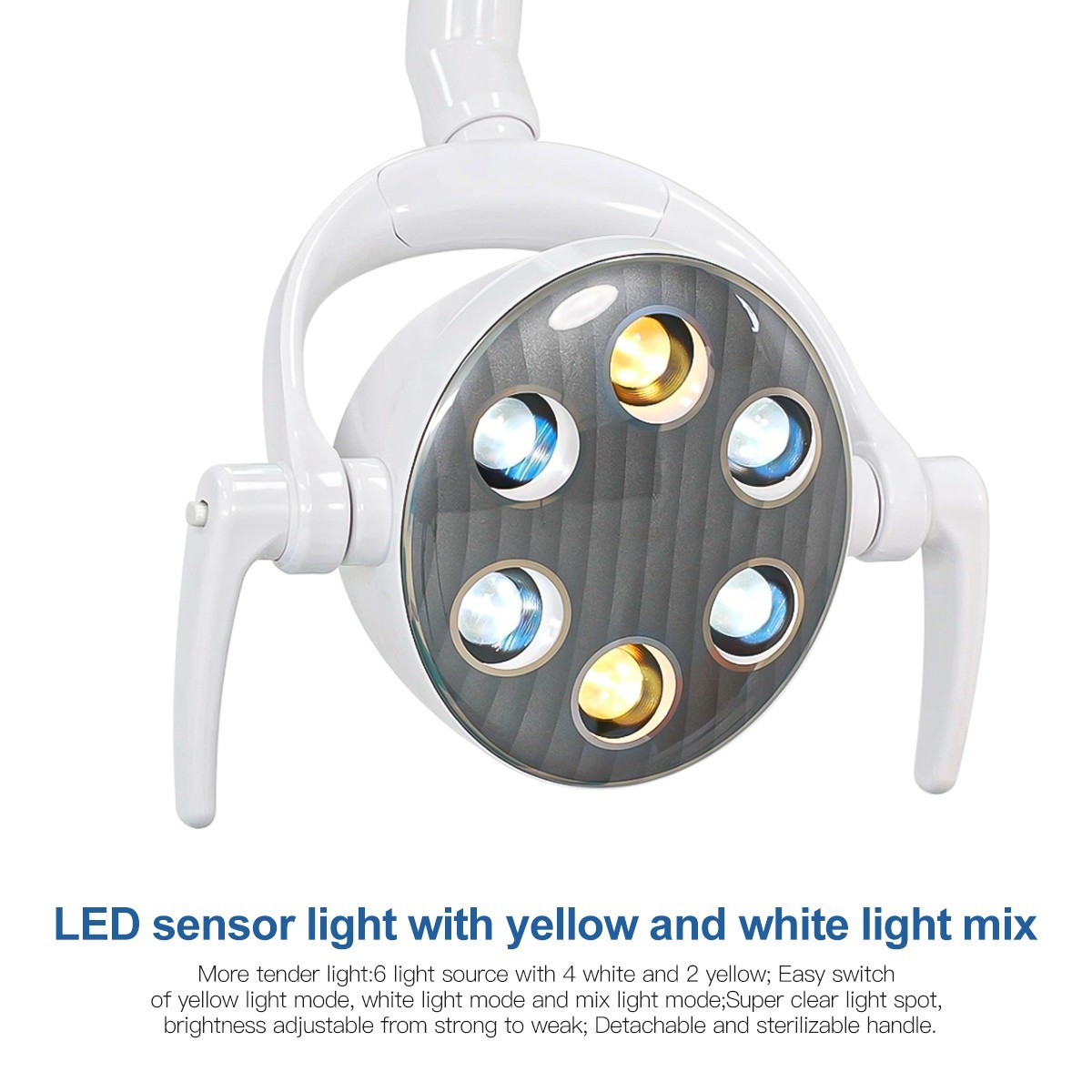 Unidad de Silla Dental Sillon Motor DC Cuero Duro PU/Unidad Dental Portátil 4H