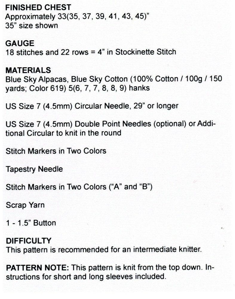 Knit & Tonic - Something Red Cardi Knitting Pattern - 33"-45" Intermediate Knit