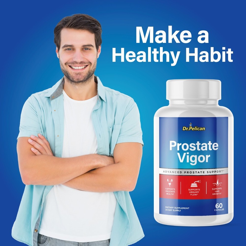 Prostate Vigor- Prostate Support- 4 Bottles- 240 Capsules