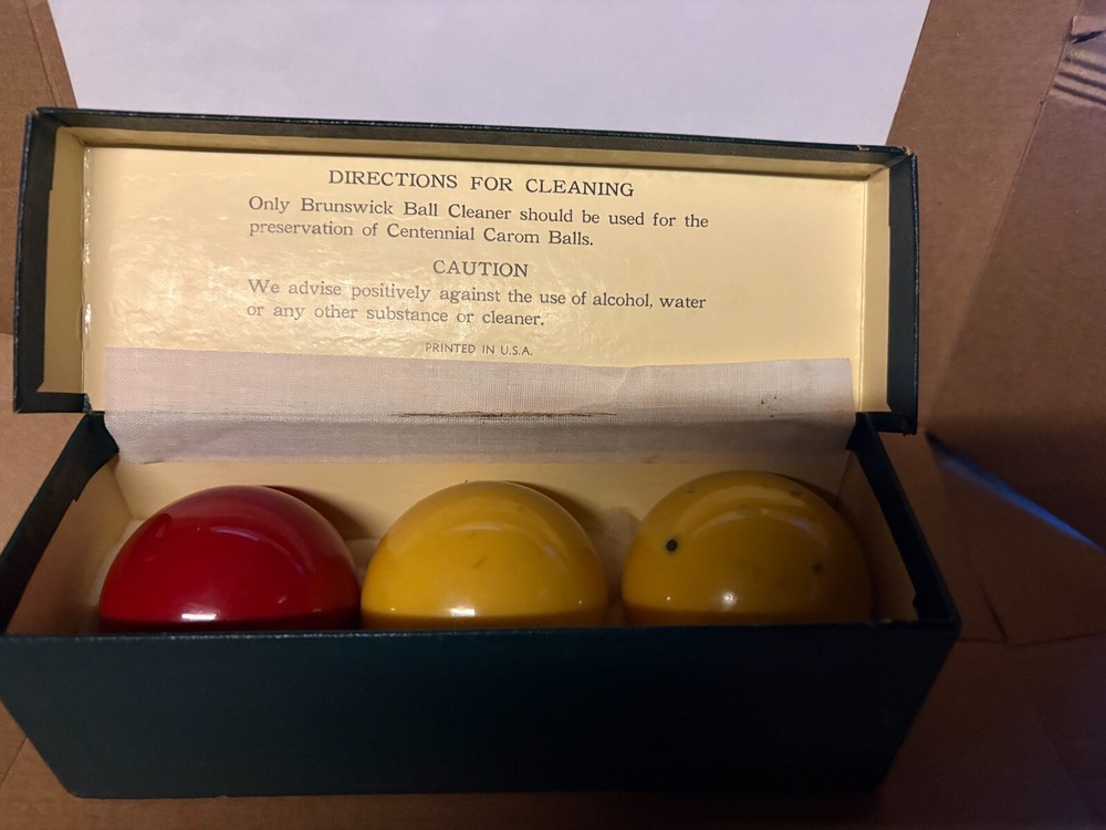 BRUNSWICK CENTENNIAL CAROM BALLS