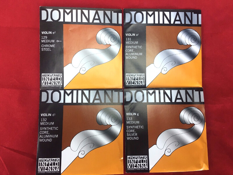 Thomastik Dominant 135B Violin String Set 4/4 E Ball End New in Packages