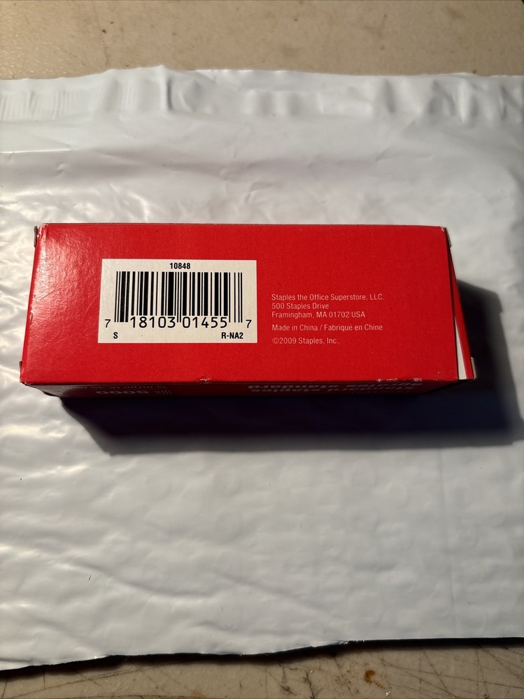 Staples Brand 1/4" Standard Stapler Staples 5000 Count Box
