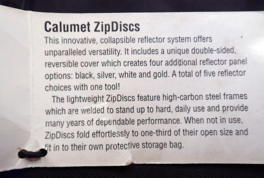 CALUMET ZipDisc 42" Collapsible Diffuser Reflector - Studio Light Modifiers