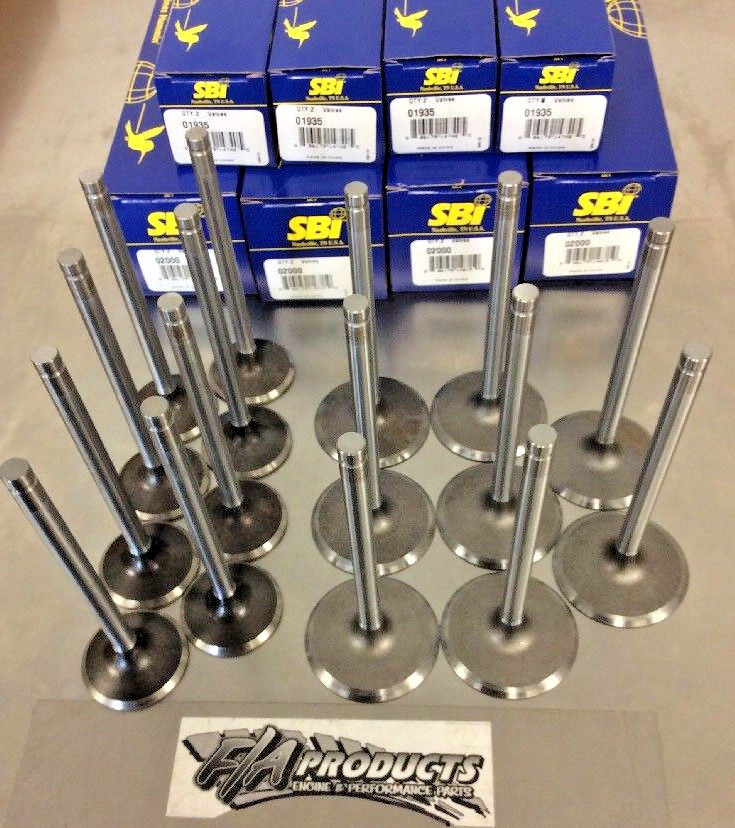 GM LS V8 2005 To 2009 4.8 5.3 6.0 Stock Valve Set SBI Exhaust Intake 02000 01935