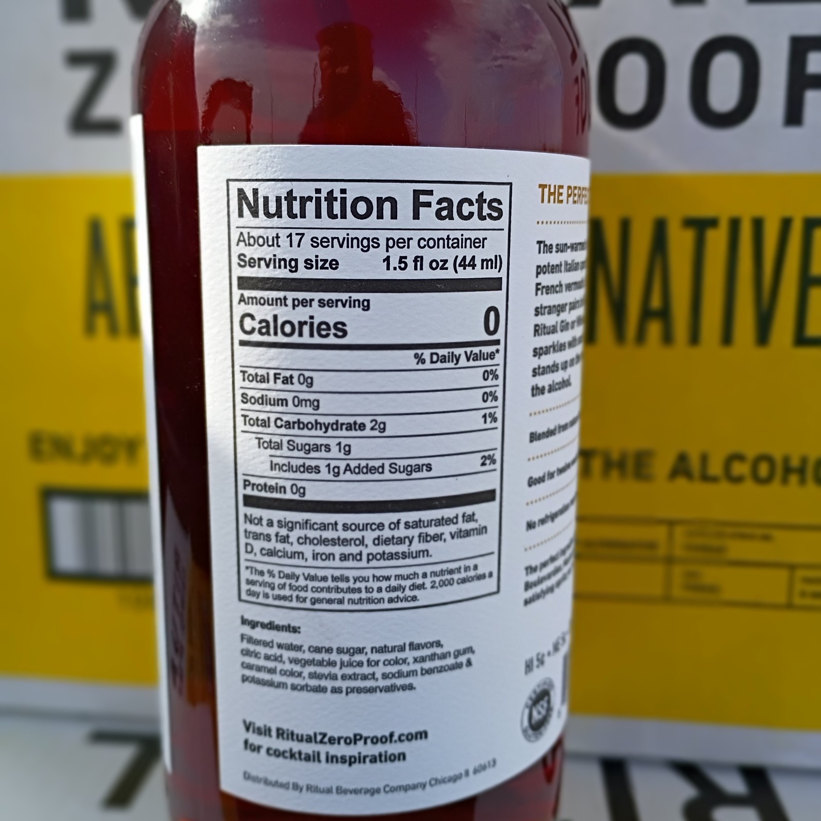 RITUAL ZERO PROOF Aperitif Alternative 6pack Non-Alcoholic Spirit 750ml NEW