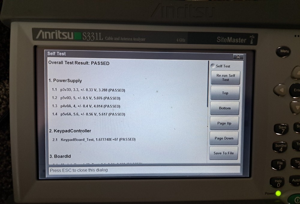 Anritsu S331L Site Master Cable & Antenna Analyzer SiteMaster 4GHz S331