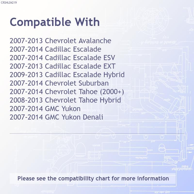 Replacement Polypropylene Driver Side Headlight Bracket (See Compatible Chart)