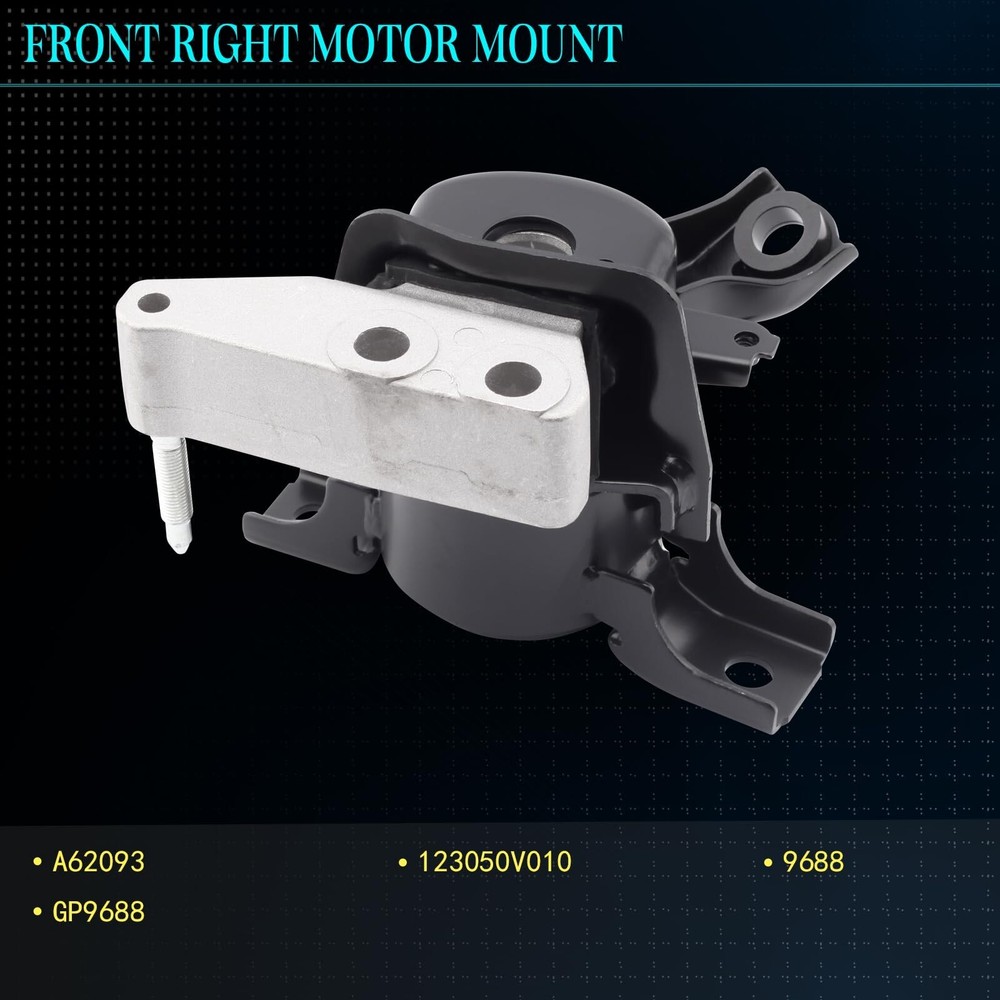 Engine Motor Mount & Trans Mount Compatible with 2009-2012 RAV4 2.5L FWD Repl...