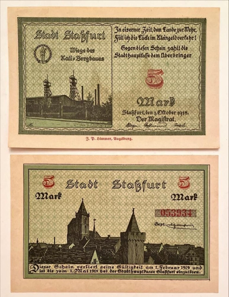 Germany 5 Mark 1918 UNC