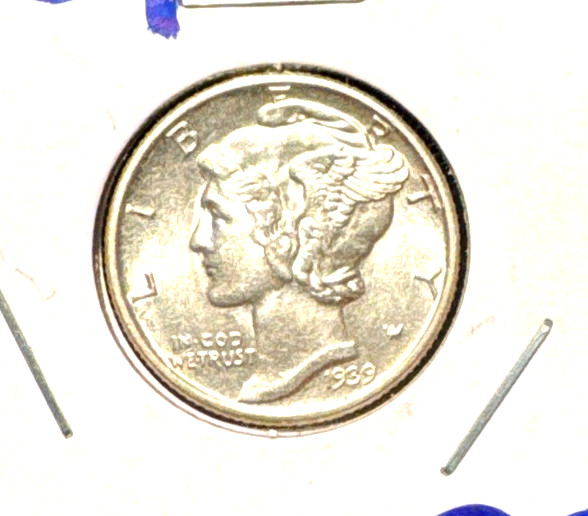 1939 mercury dime Gem BU