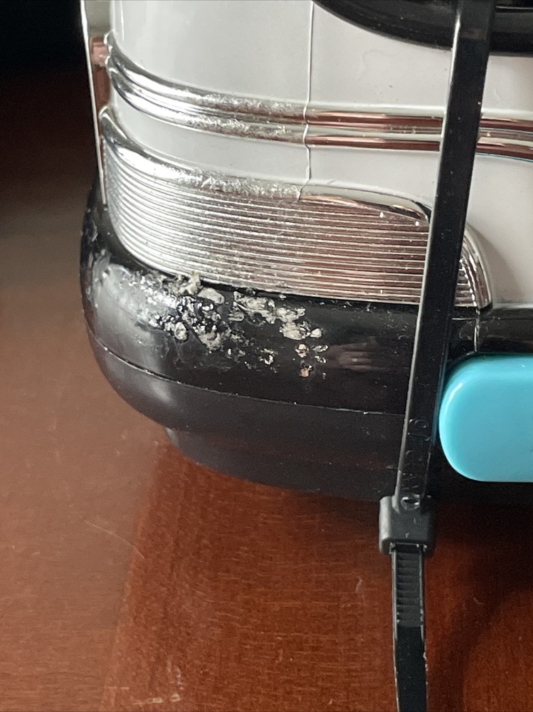 FAO Schwarz Remote Controlled Bumper Car RC Blue single controller & Red Driver