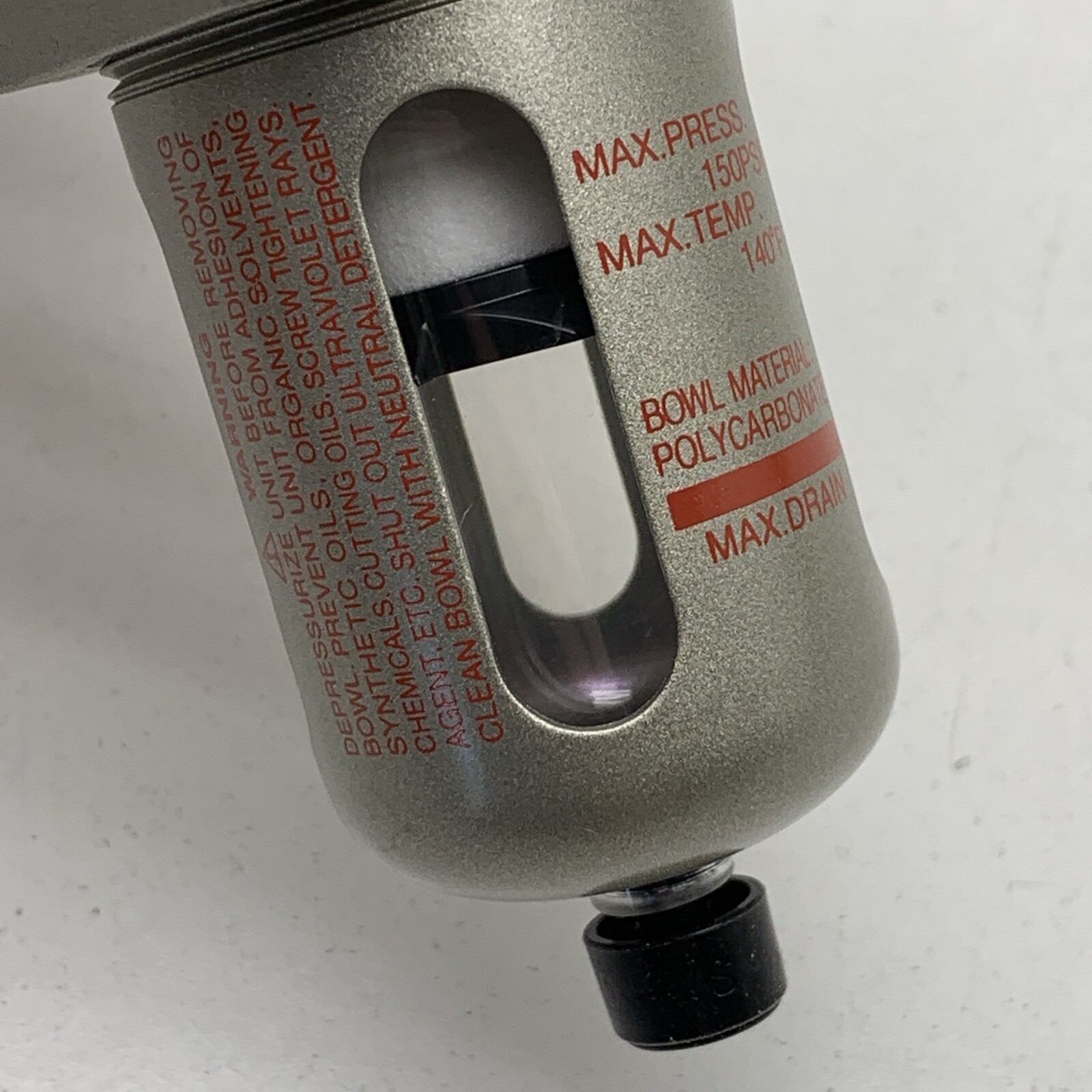 SMC AF20-N02-CZ Modular Compressed Air Filter 1/4" NPT, 150PSI, Auto Drain