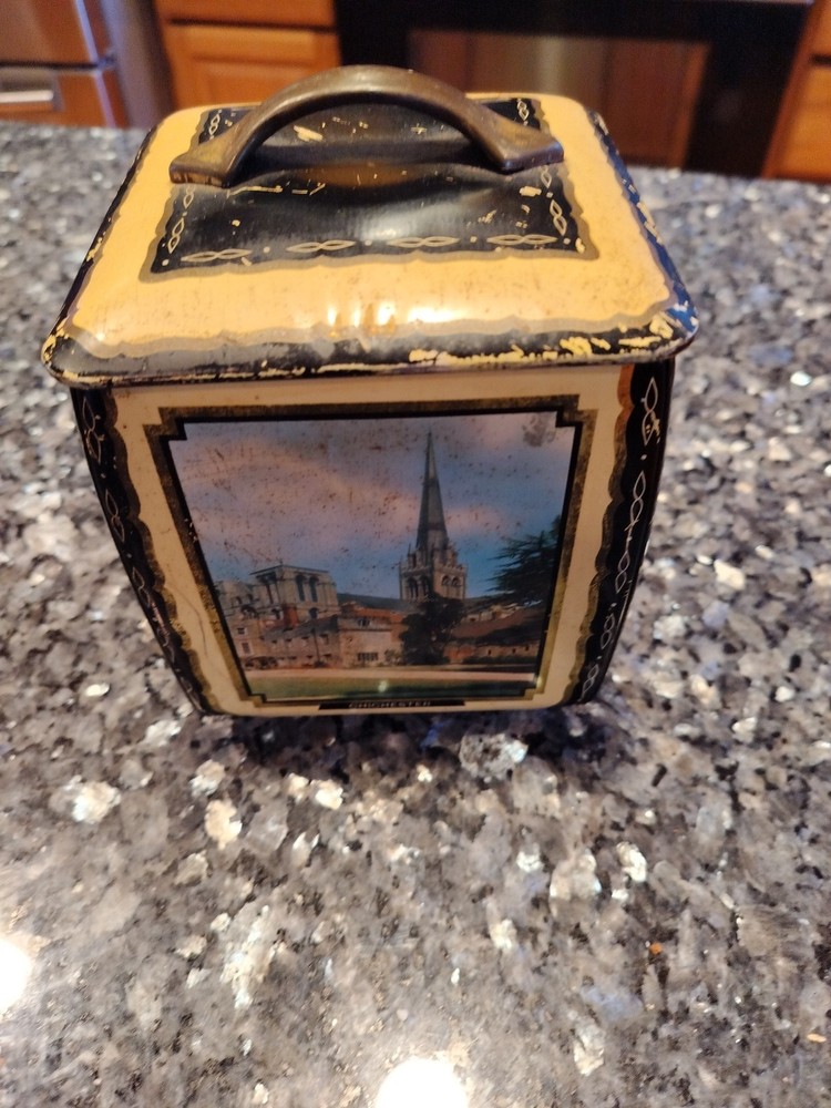 Vintage Edward Sharp & Sons Ltd Tin Featuring Famous British Cathedrals