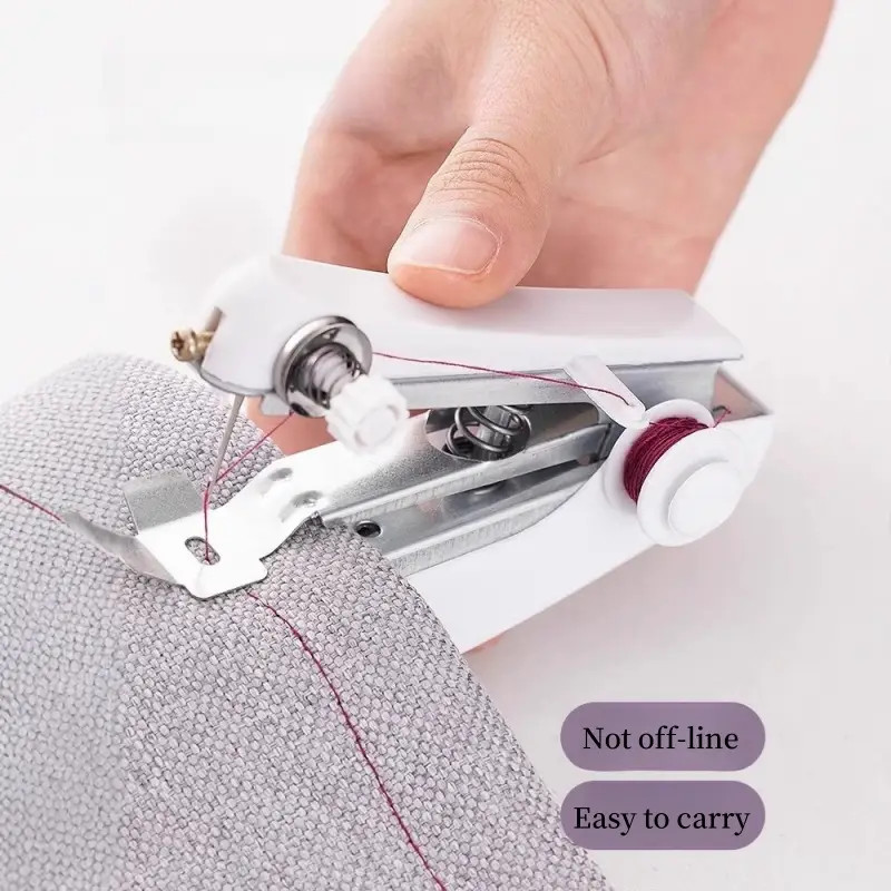 Portable Handheld Sewing Machine DIY Mini Sewing Stitching Machine Quick Sewing