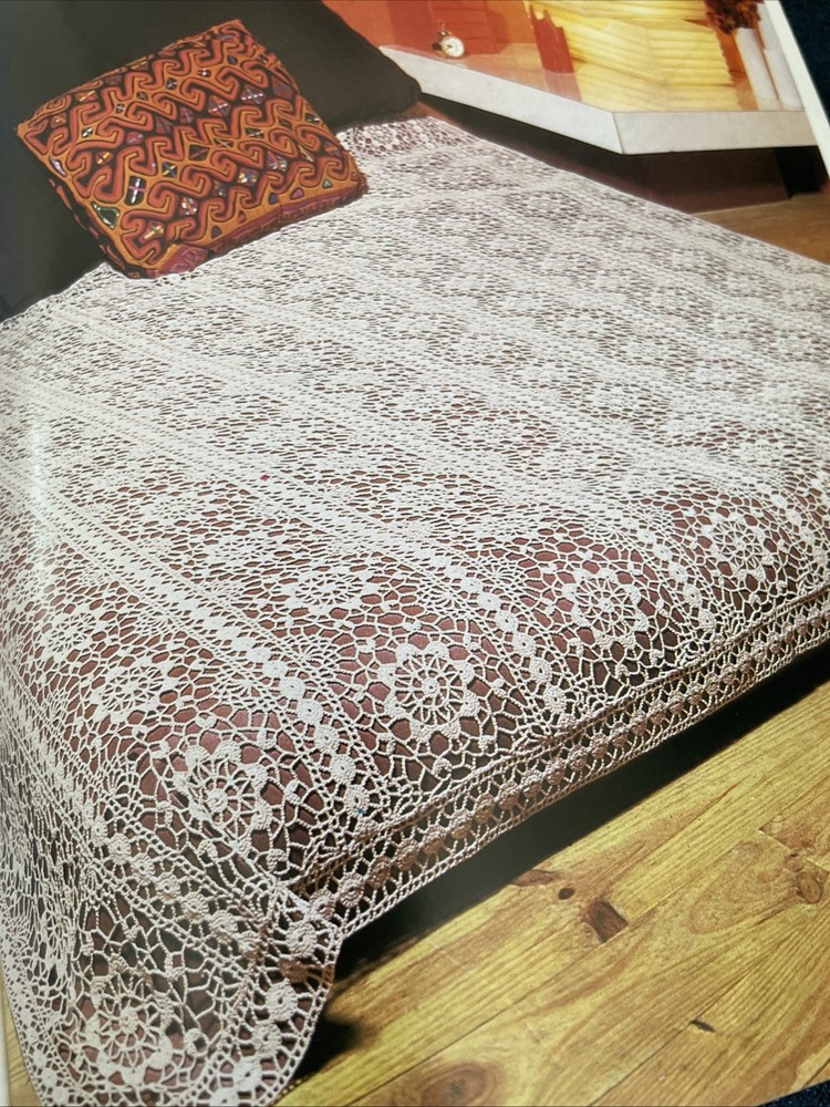 DMC Crochet Thread Pattern Book Curtains-tablecloths-placemats Patterns