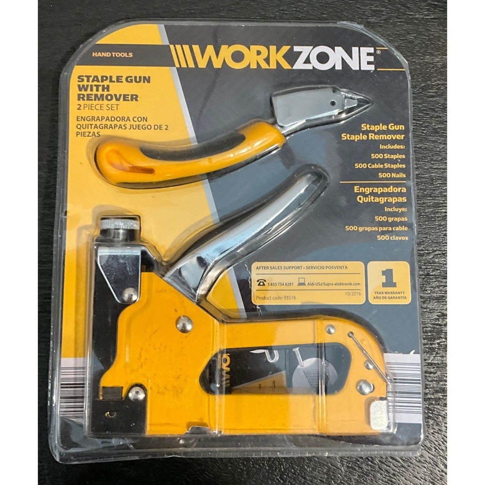 Sealed Work Zone Staple Gun with Remover