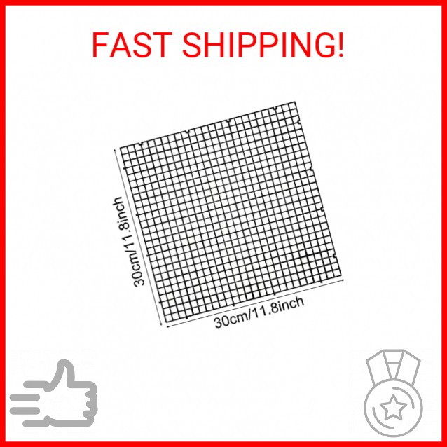 Aquarium Fish Tank Bottom Isolation 4 Pcs, Plastic Egg Crate Grid Divider Tray E