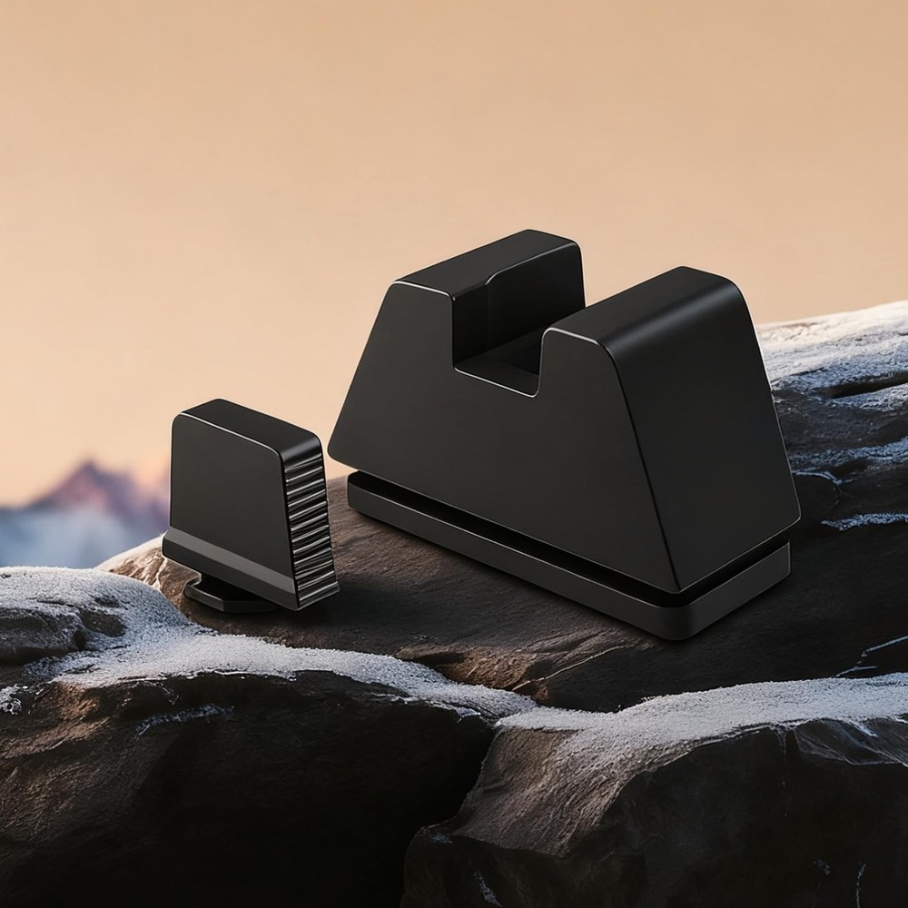 Suppressor Height Sight Set for Glock - Optical Compatible, High Black
