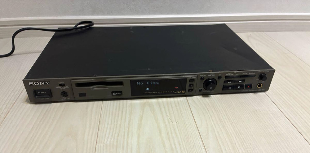 SONY MDS-E12 Professional MD LP Recorder Player Black Tested working